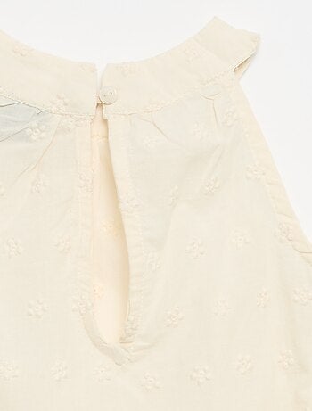 Set met mouwloze blouse en short