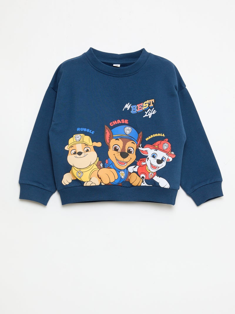 Set met 'Pat Patrouille' print: top + katoenen bermuda Blauw - Kiabi