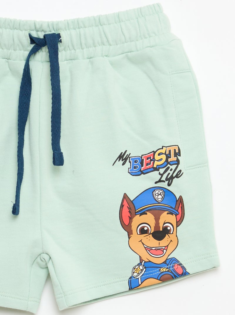 Set met 'Pat Patrouille' print: top + katoenen bermuda Blauw - Kiabi