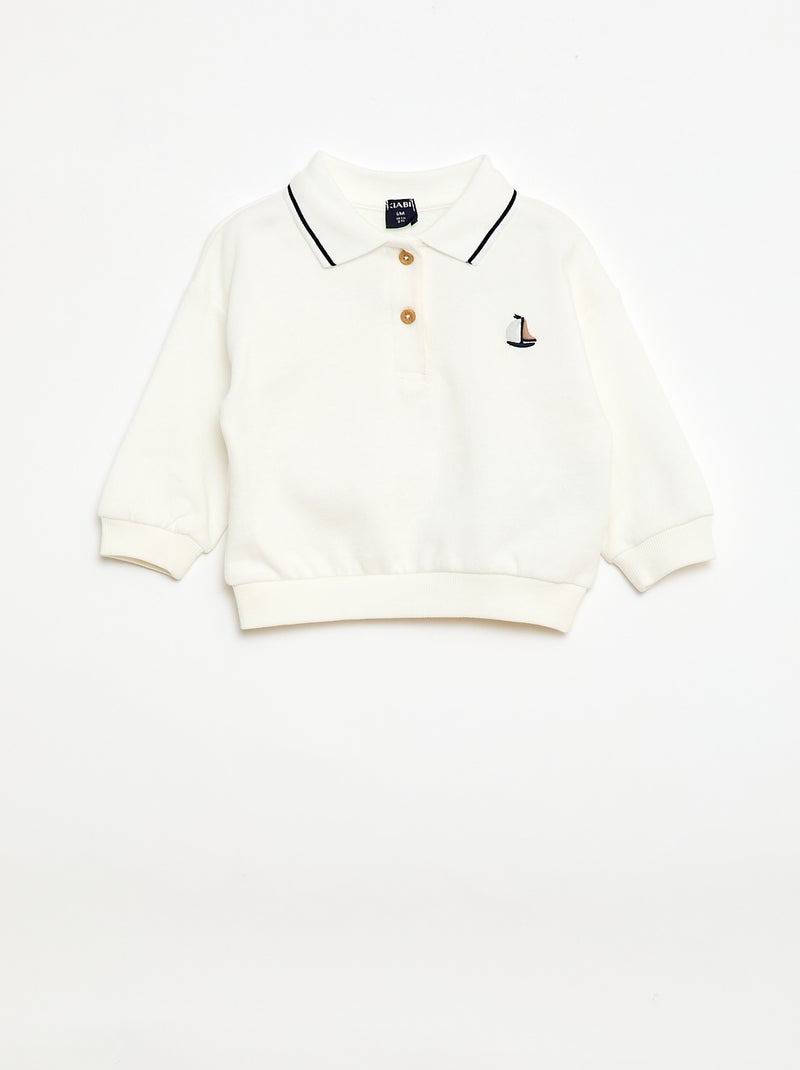 Set met polo en broek - 2-delig Wit - Kiabi