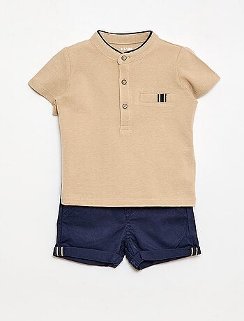 Set met polo en short - 2-delig