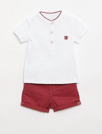 Set met polo en short - 2-delig