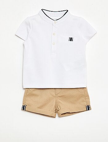 Set met polo en short - 2-delig