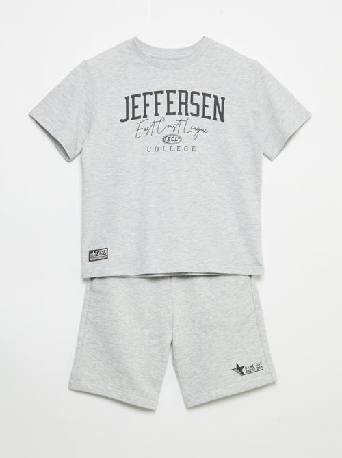 Set met short en T-shirt - 2-delig - Kiabi Set met short en T-shirt - 2-delig - Kiabi