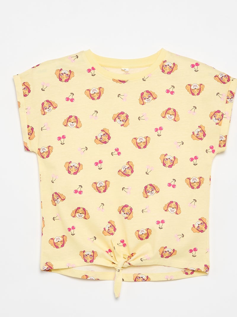 Set met short en T-shirt "Paw Patrol" Geel - Kiabi