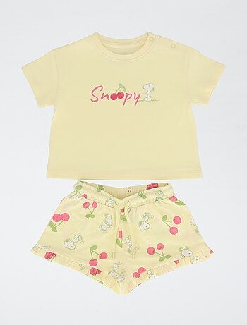 Set met short en T-shirt 'Snoopy'