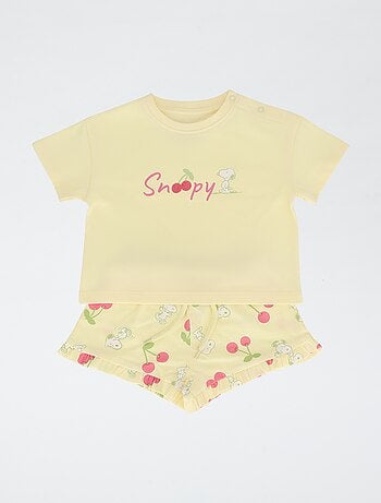 Set met short en T-shirt 'Snoopy'