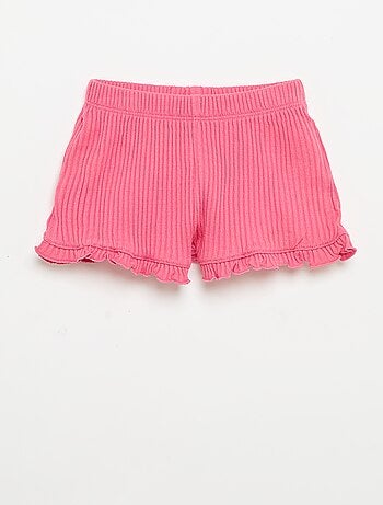 Set short en débardeur van pointelle tricot