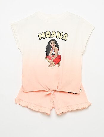 Set met Disney T-shirt en short met ruches
