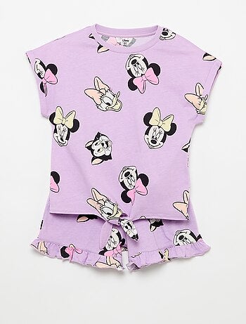 Set met Disney T-shirt en short met ruches