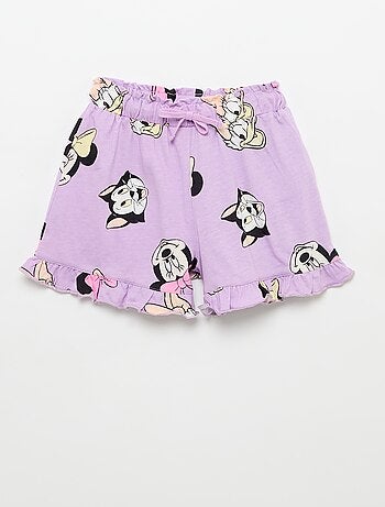 Set met Disney T-shirt en short met ruches