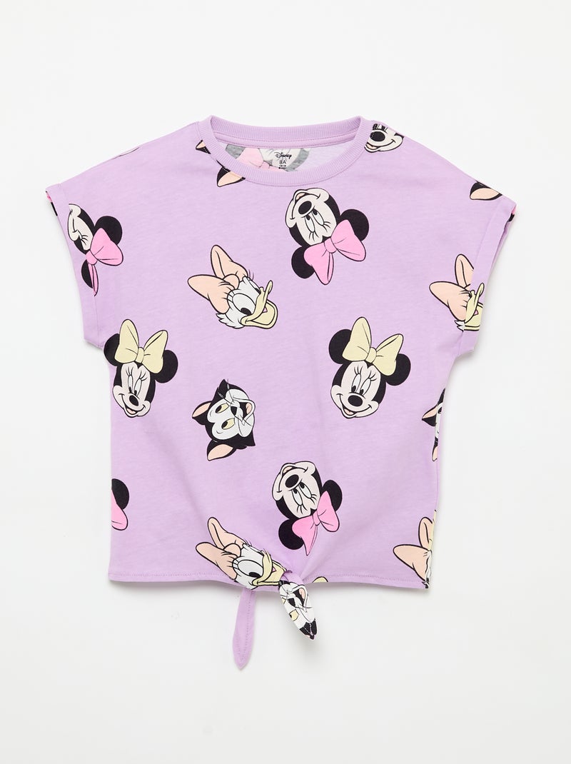 Set met short met ruches + T-shirt 'Disney' Paars - Kiabi