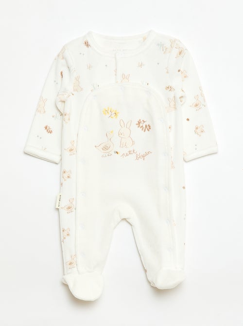 Set met slaapzak, body en knuffeldoek - 3-delig - Kiabi