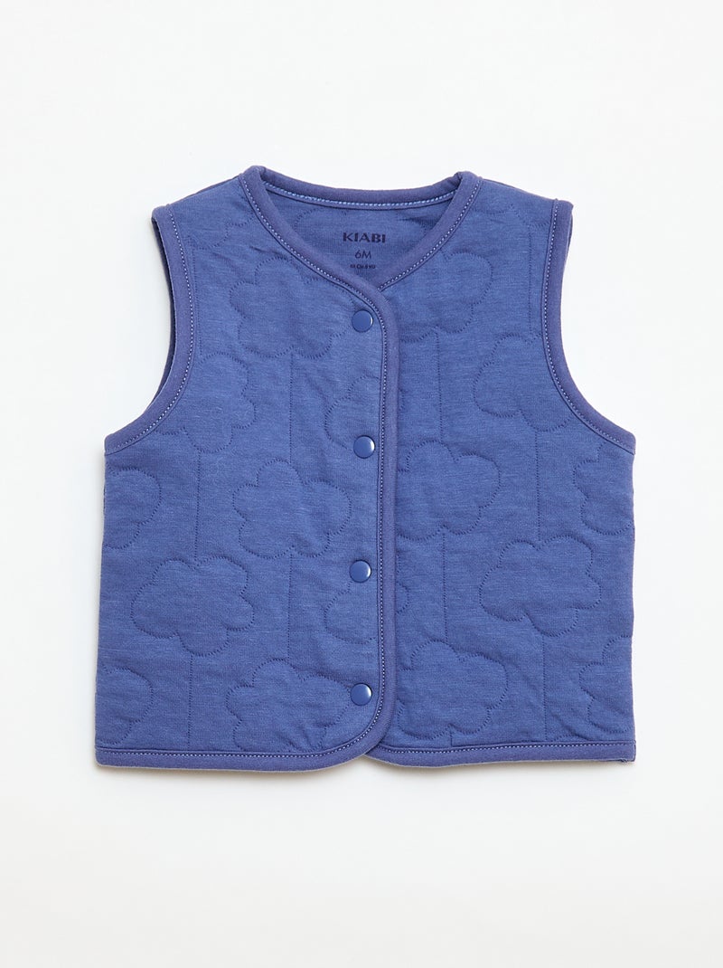 Set met slaapzak en gewatteerd vest Blauw - Kiabi