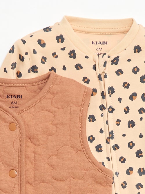 Set met slaapzak en gewatteerd vest - Kiabi