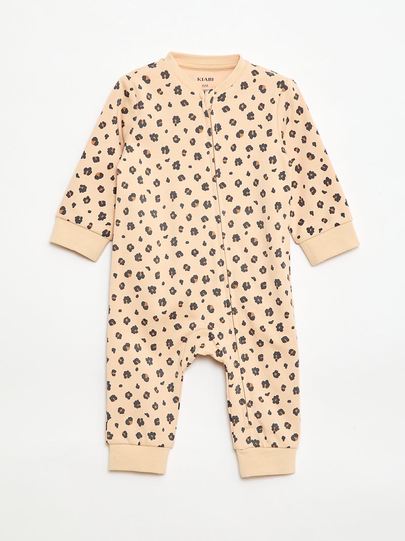 Set met slaapzak en gewatteerd vest Bruin - Kiabi