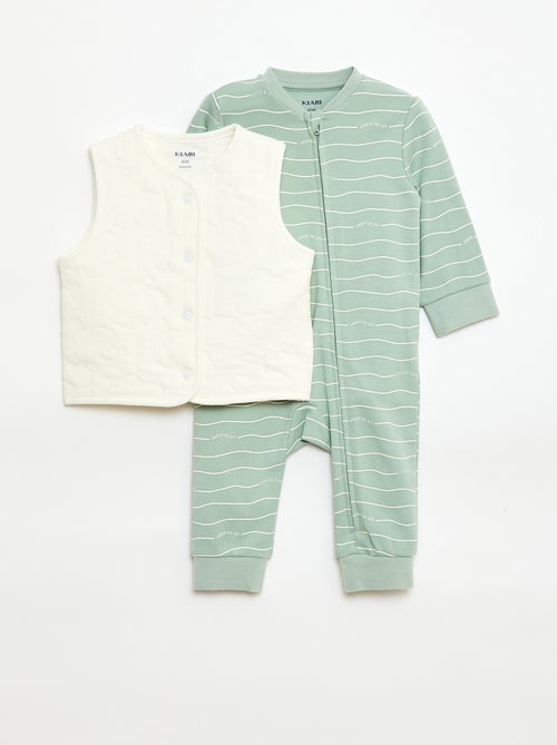 Set met slaapzak en gewatteerd vest - Kiabi