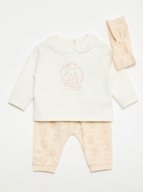 Set met sweater + legging + haarband 'Dumbo' - 3-delig - Kiabi