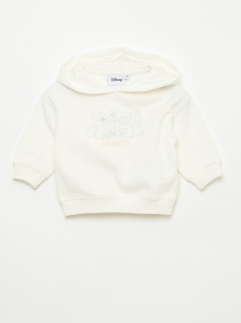 Set met sweater met kap + legging 'Disney' Wit - Kiabi