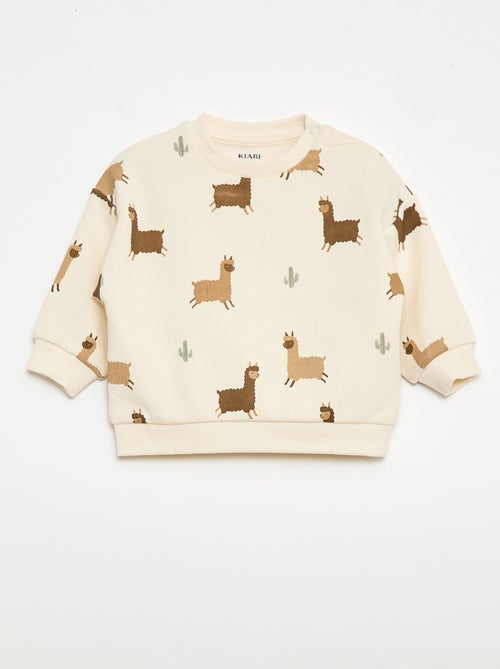 Set met sweater + sporttraining met fantasieprint - 2-delig - Kiabi