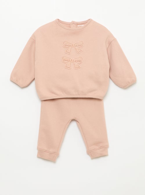 Set met sweater + sporttraining met print - Kiabi