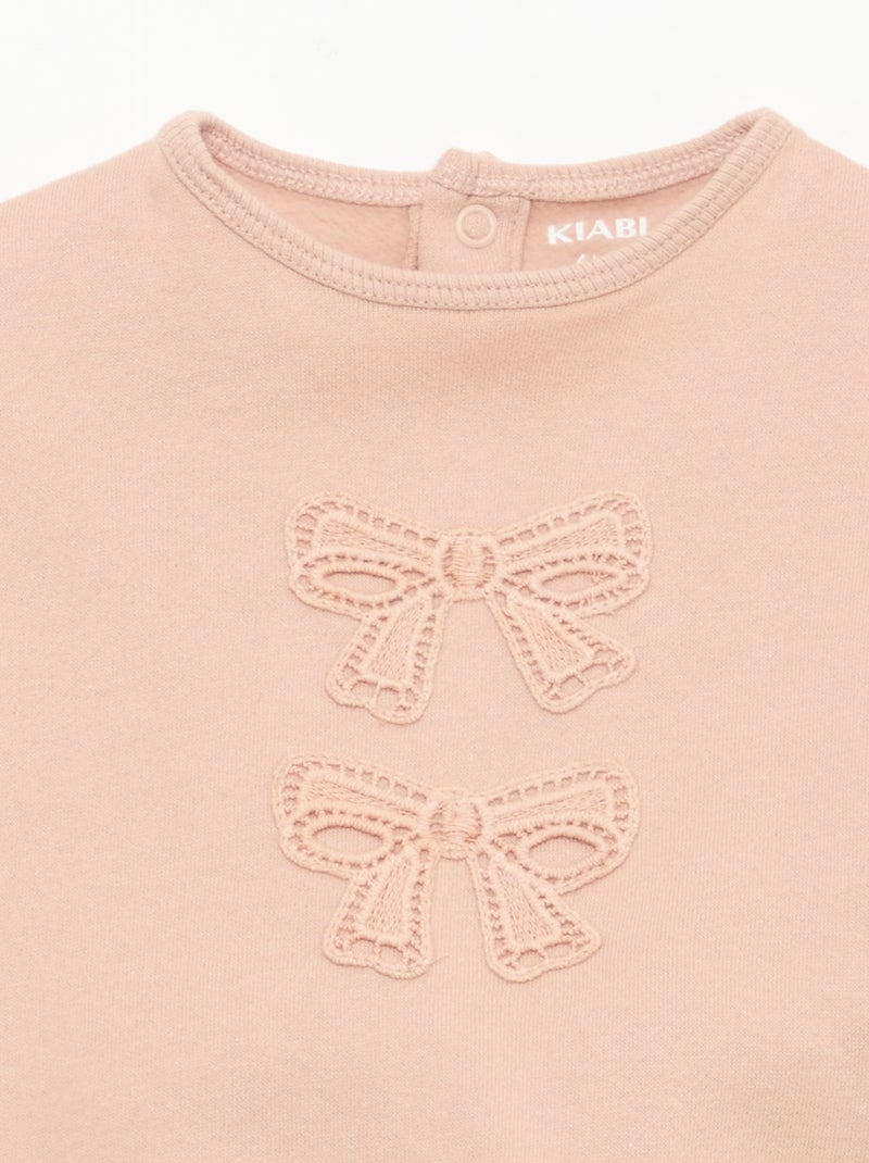 Set met sweater + sporttraining met print Rose - Kiabi