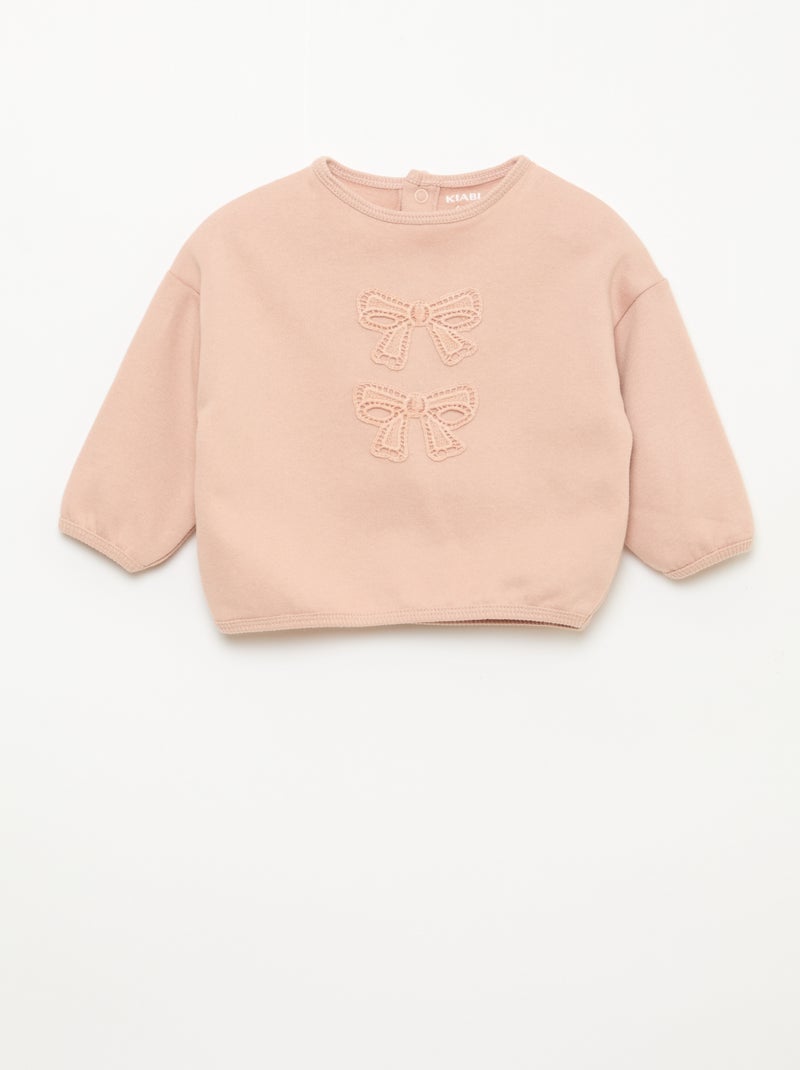 Set met sweater + sporttraining met print Rose - Kiabi