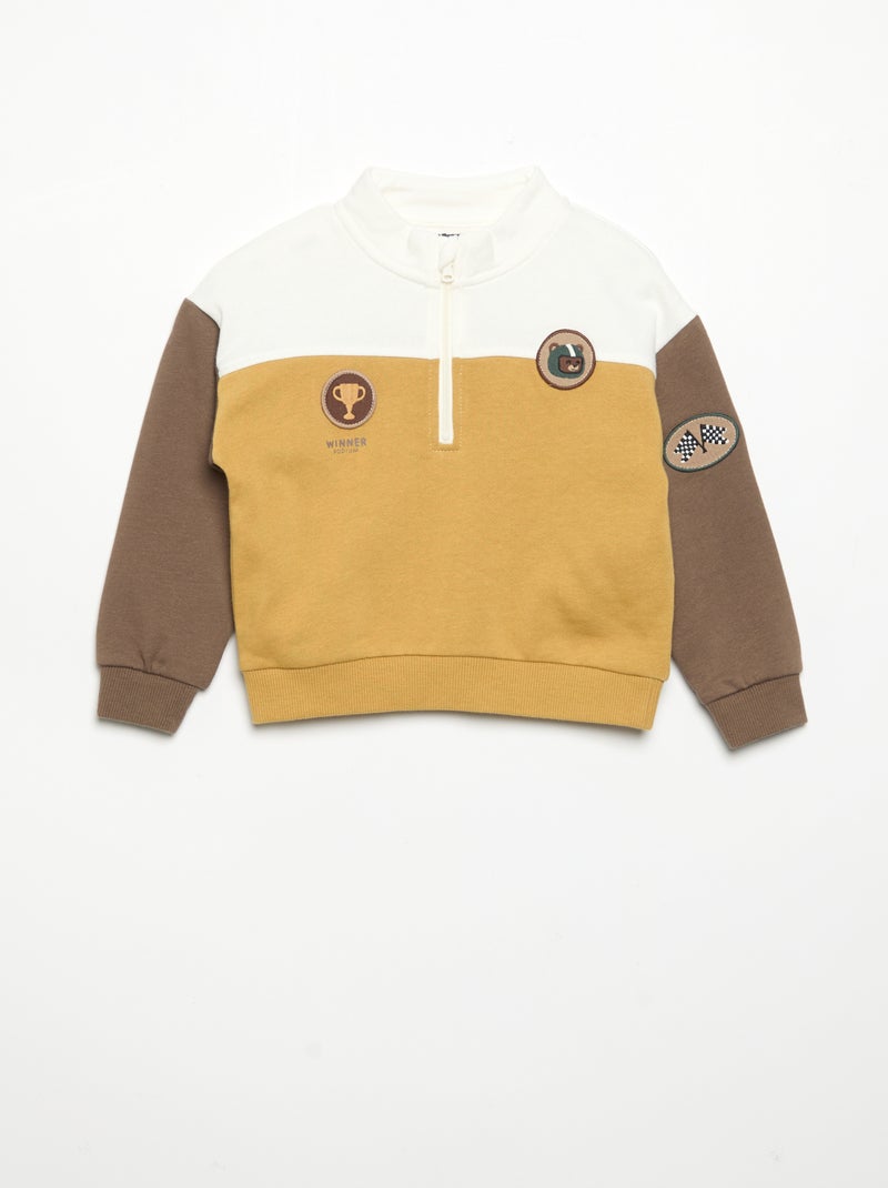 Set met sweatshirt en sporttraining Geel - Kiabi