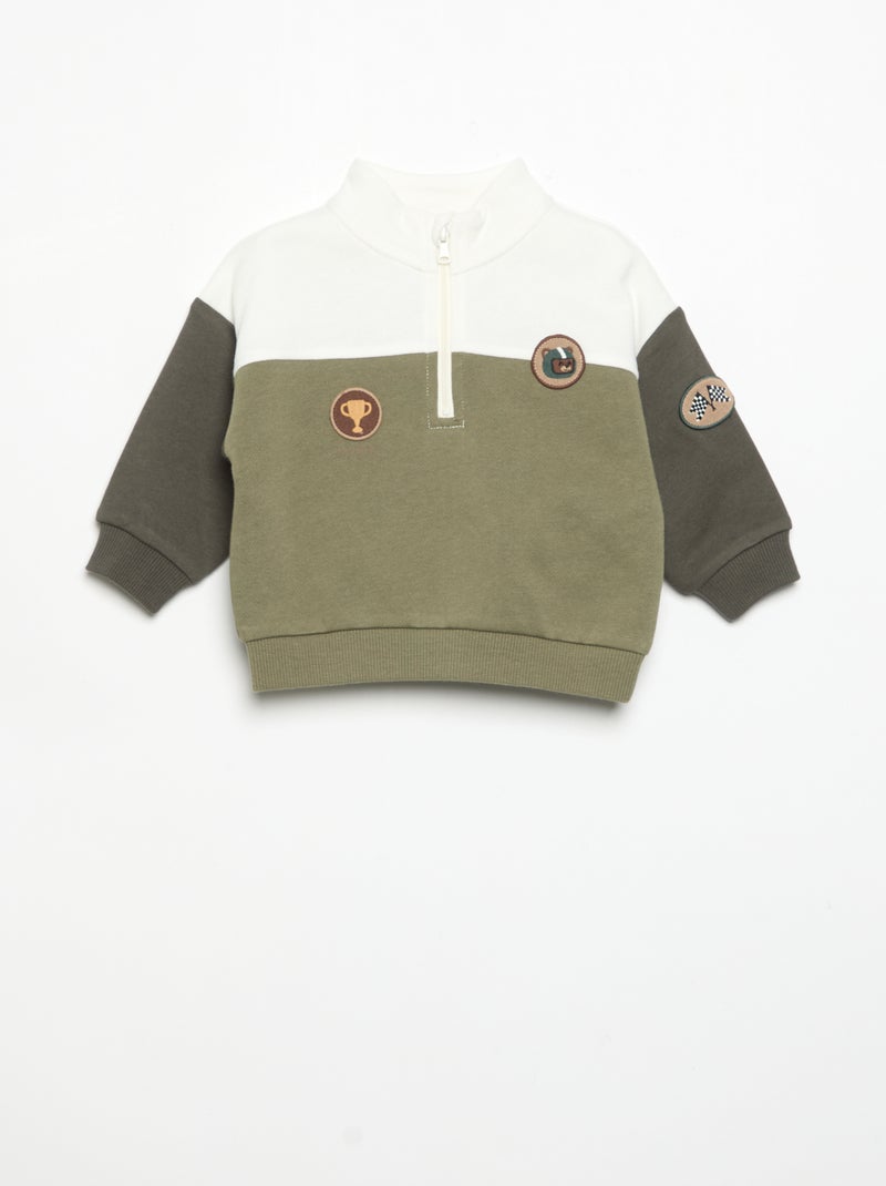 Set met sweatshirt en sporttraining Groen - Kiabi