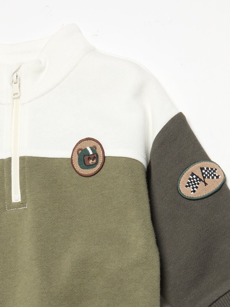Set met sweatshirt en sporttraining Groen - Kiabi