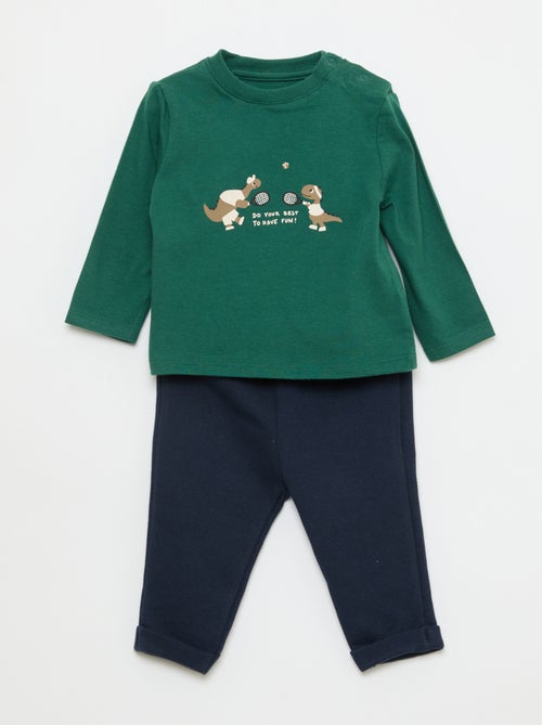 Set met T-shirt + broek - 2-delig - Kiabi