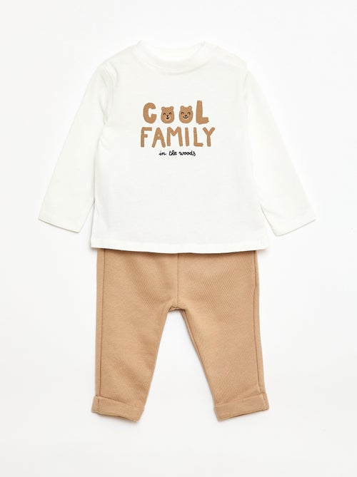 Set met T-shirt + broek - 2-delig - Kiabi