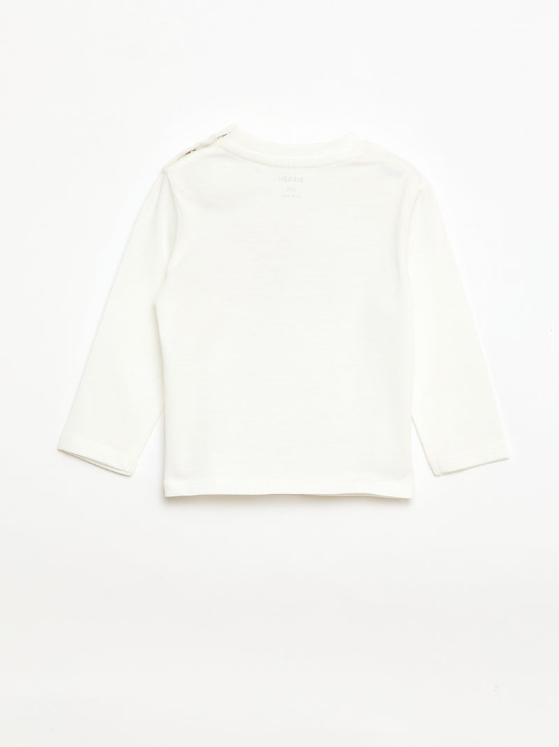 Set met T-shirt + broek - 2-delig Wit - Kiabi