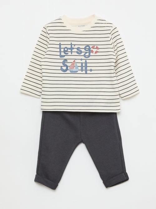 Set met T-shirt + broek - 2-delig - Kiabi