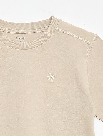 Set met T-shirt en short van katoenpiqué