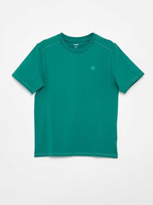 Set met T-shirt en short van katoenpiqué - Kiabi