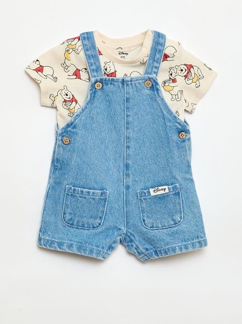 Set met T-shirt en tuinbroek 'Mickey' 'Disney' - 2-delig - Kiabi