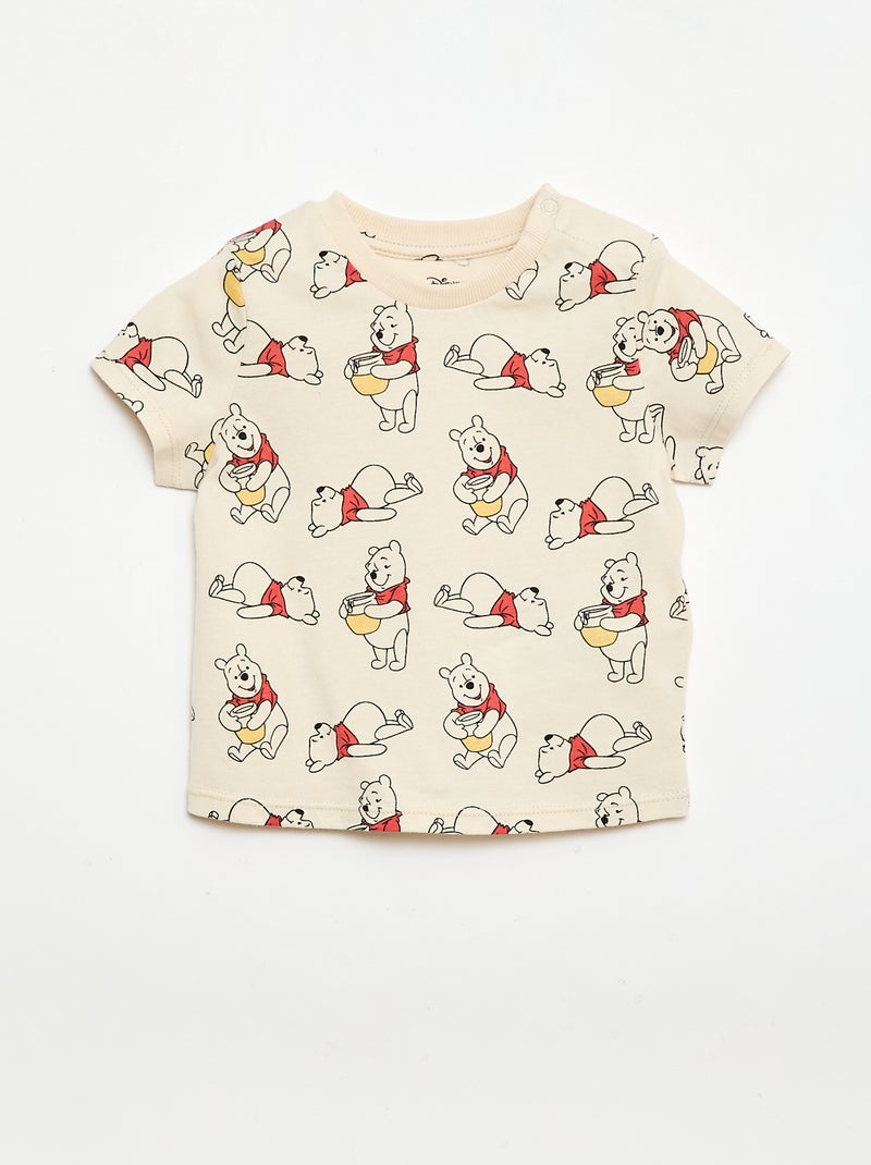 Set met T-shirt en tuinbroek 'Mickey' 'Disney' - 2-delig Biege - Kiabi