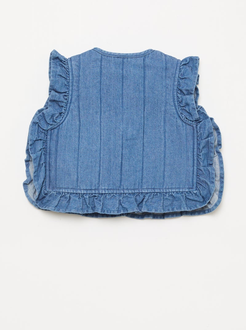 Set met T-shirt + legging + vest - 3-delig Blauw - Kiabi