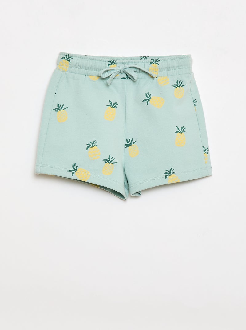 Set met T-shirt + short met motief - 2-delig Blauw - Kiabi