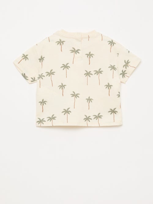 Set met T-shirt + short met motief - 2-delig - Kiabi Set met T-shirt + short met motief - 2-delig - Kiabi