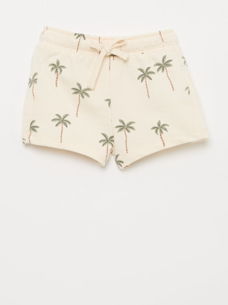 Set met T-shirt + short met motief - 2-delig Wit - Kiabi