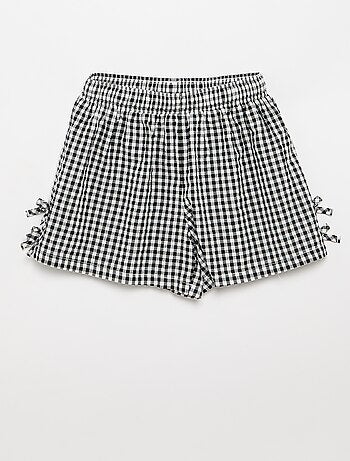 Set met topje en short met Vichyprint - 2-delig