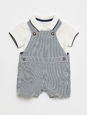 Set met tuinbroek + polo - 2-delig