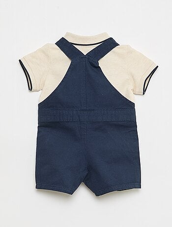 Set met tuinbroek + polo - 2-delig