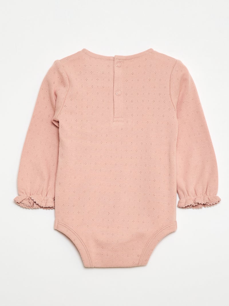 Set met tuinbroek 'Winnie' + haarband + T-shirt - 3-delig Rose - Kiabi