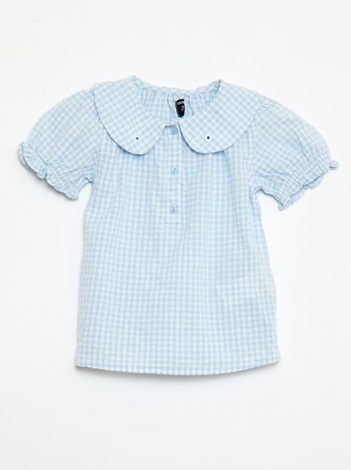 Set met tuniek + short + haarband in vichyruit - Kiabi