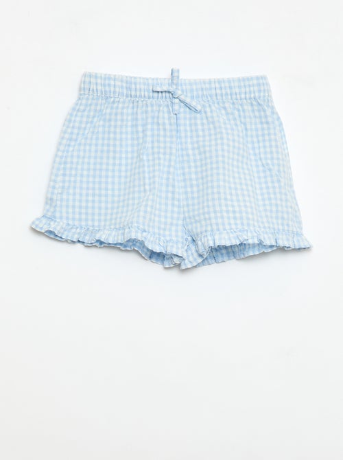 Set met tuniek + short + haarband in vichyruit - Kiabi