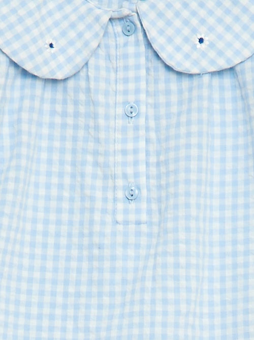 Set met tuniek + short + haarband in vichyruit - Kiabi