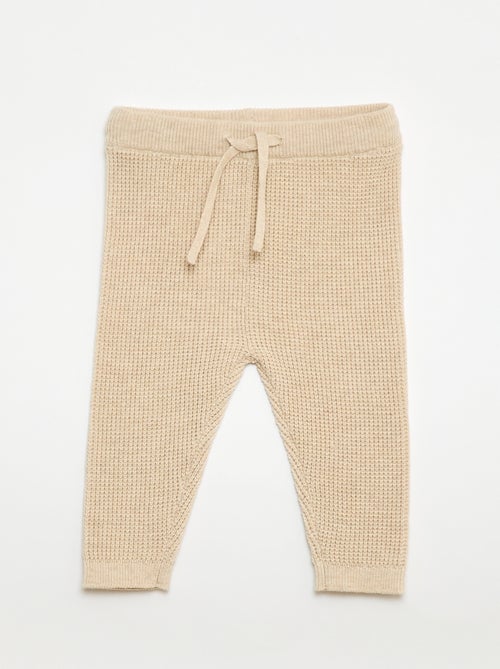 Set met wikkelvest + legging van tricot - 2-delig - Kiabi